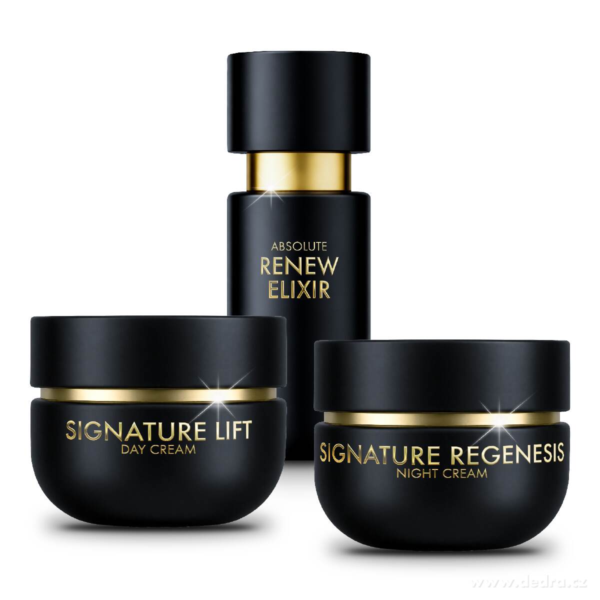 SIGNATURE KOMPLETNÍ RITUÁL | sérum, denní & noční krém pro zralejší a sušší pleť | 3× 50 ml