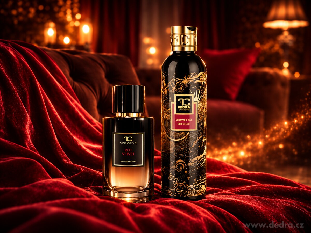 Sada RED VELVET | GOLD | EDP 100 ml + sprchový gel 320 ml ZDARMA