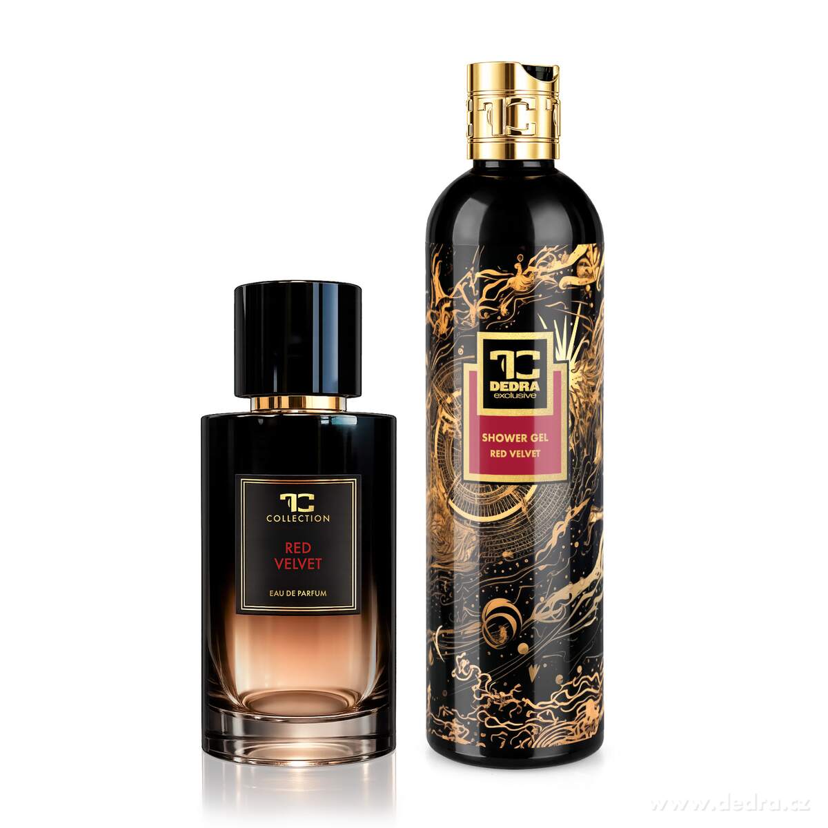 Sada RED VELVET | GOLD | EDP 100 ml + sprchový gel 320 ml ZDARMA