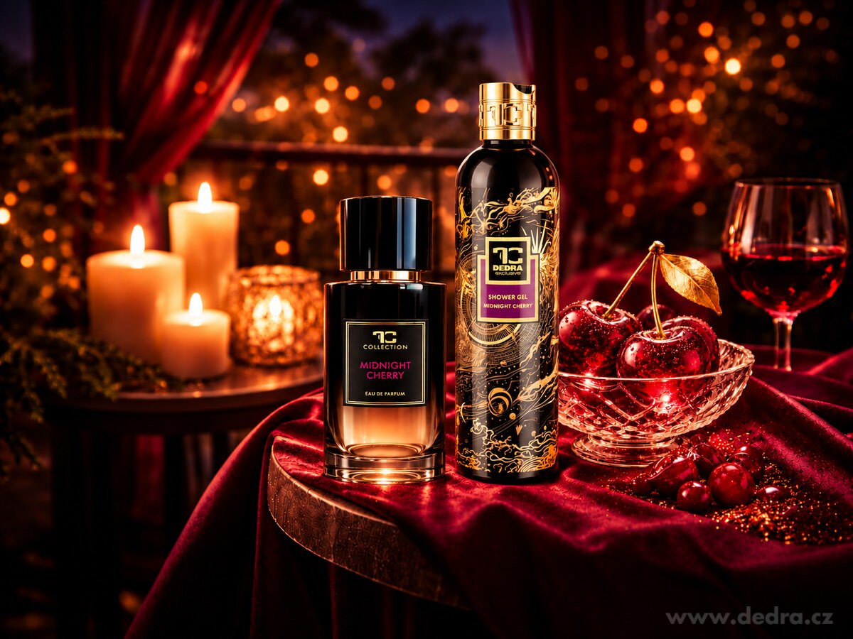 Sada MIDNIGHT CHERRY | GOLD | EDP 100 ml + sprchový gel 320 ml ZDARMA