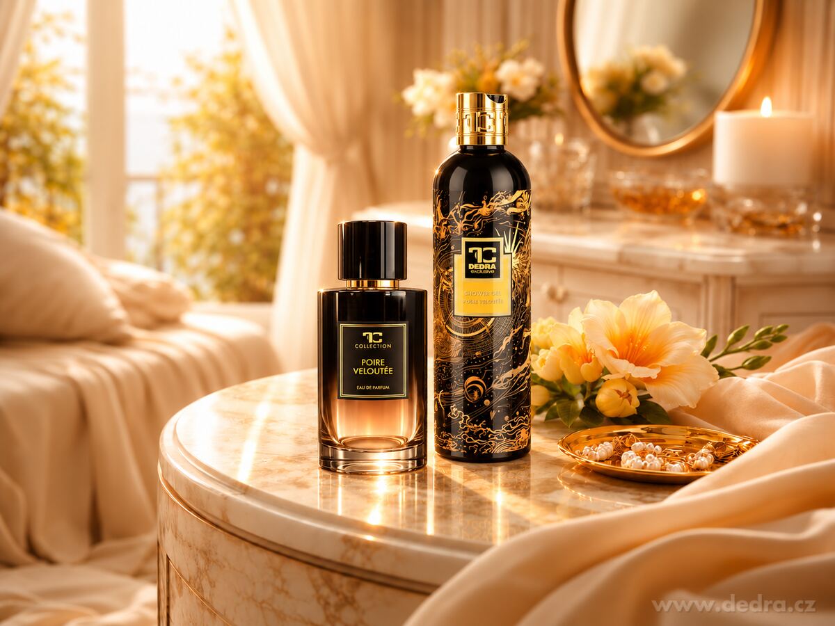Sada SAMETOVÁ HRUŠKA | GOLD | EDP 100 ml + sprchový gel 320 ml ZDARMA