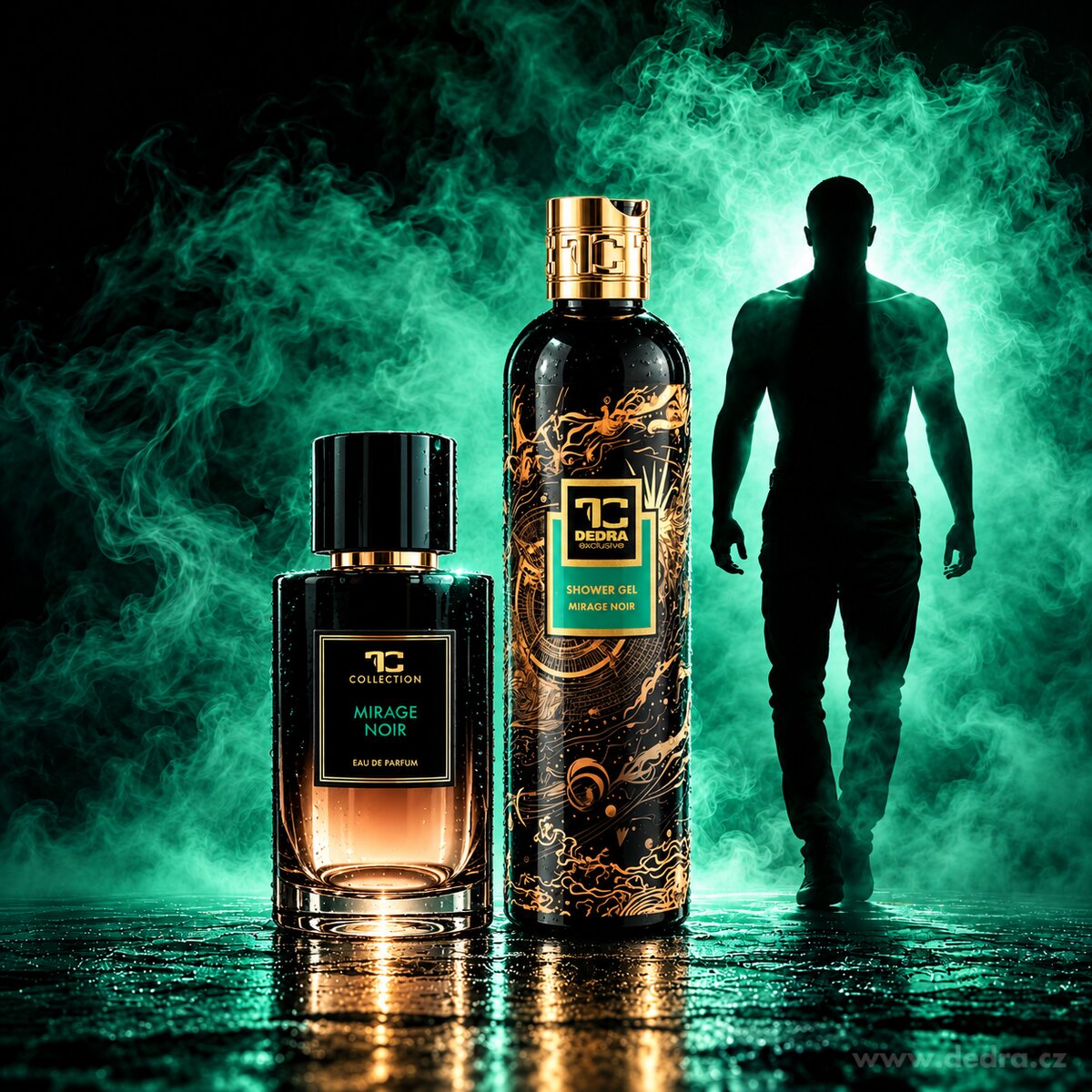 Sada MIRAGE NOIR | GOLD | EDP 100 ml + sprchový gel 320 ml ZDARMA
