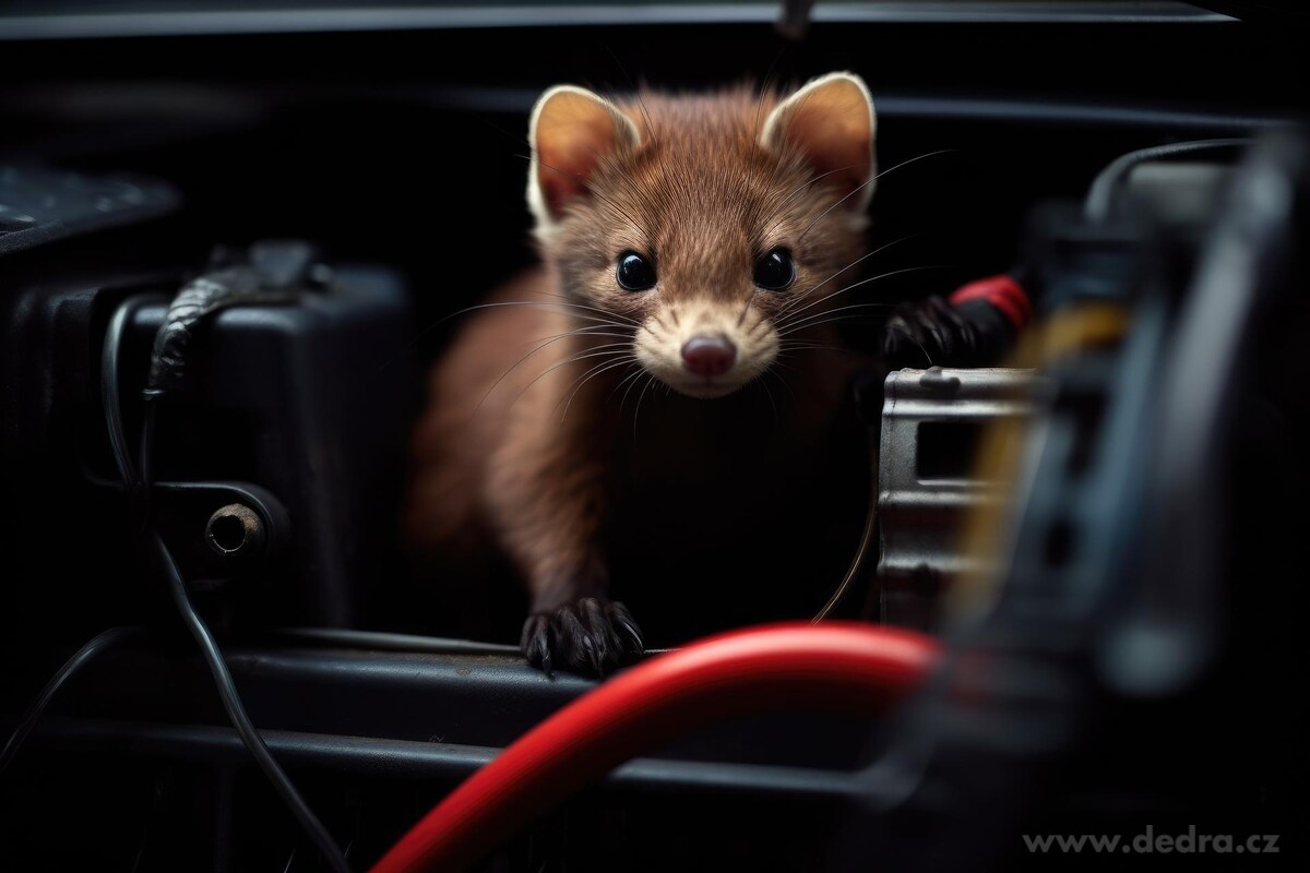 KUNOFF | Přírodní odpuzovač kun s geraniolem | účinná ochrana motoru & půdy | 500 ml