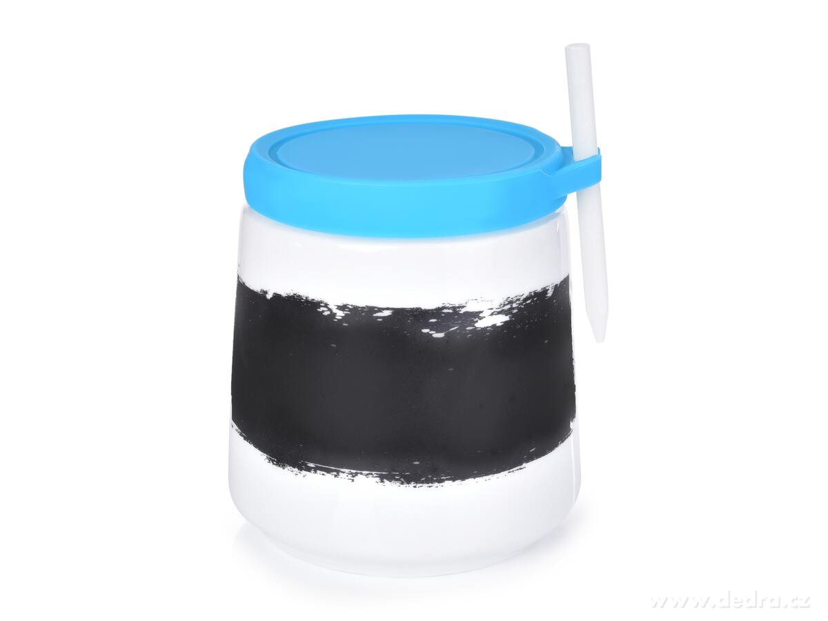 Porcelánová dóza, popisovatelná, včetně bílé tužky