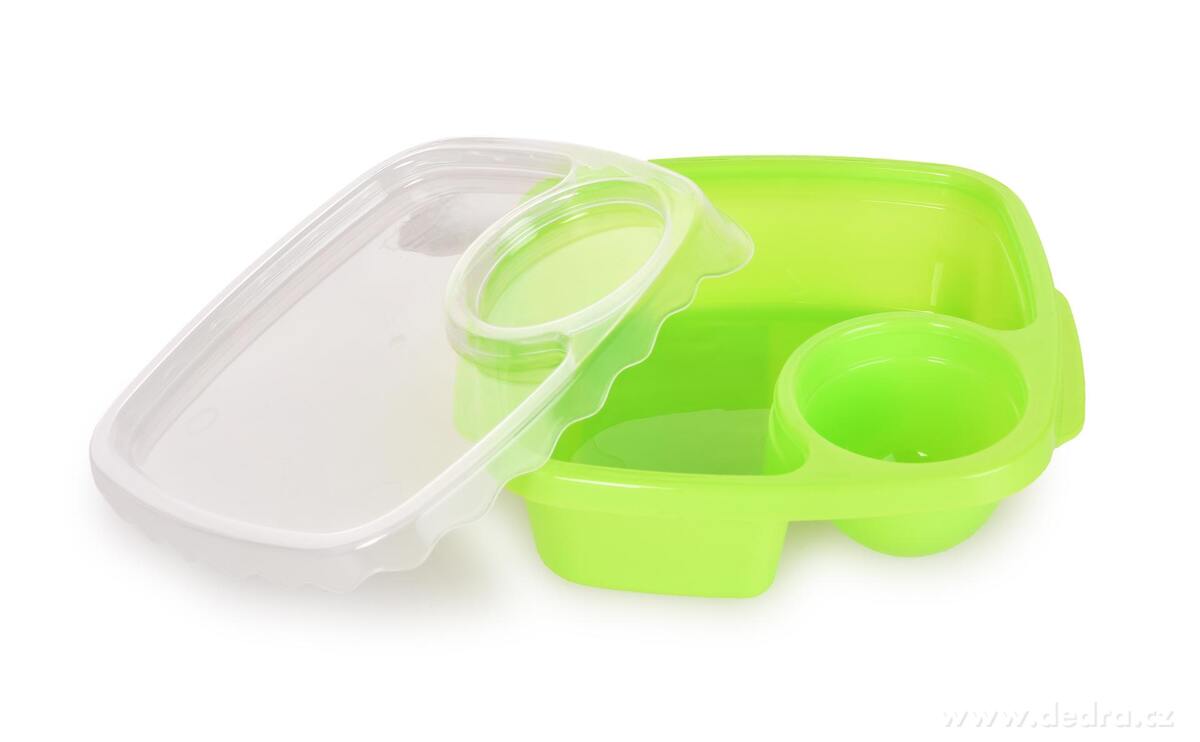 DUOBOX | dělená dóza na potraviny | 500 ml + 100 ml