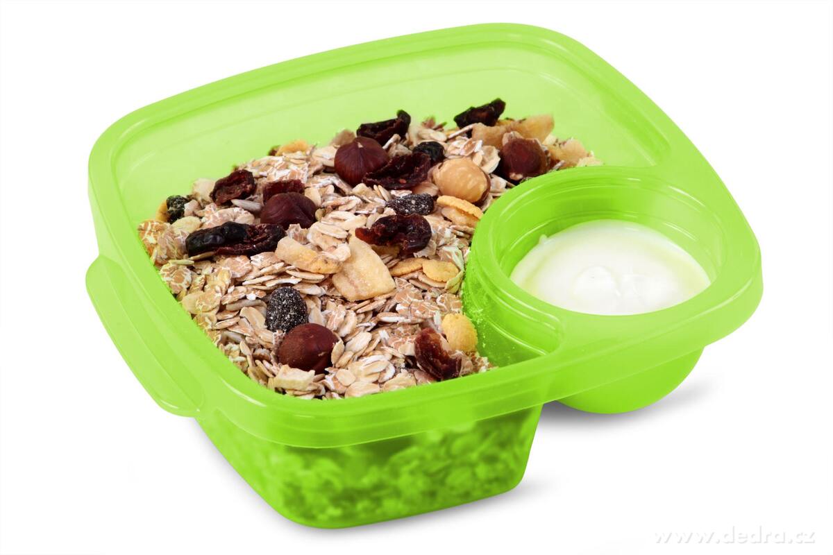 DUOBOX | dělená dóza na potraviny | 500 ml + 100 ml