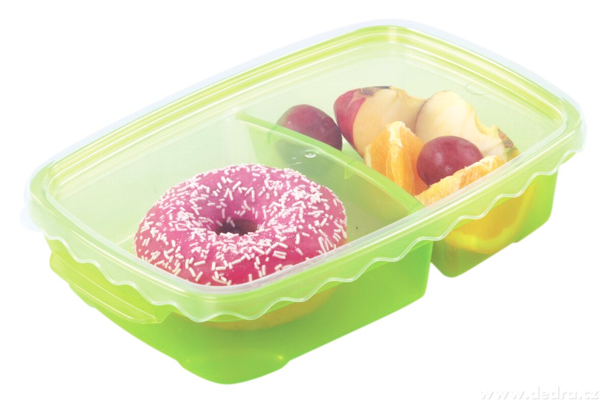 DUOBOX | dělená dóza na potraviny 500 ml + 300 ml | obědový box