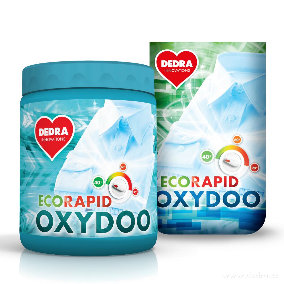 SADA 1+1 | OXYDOO | Univerzální bělidlo & odstraňovač skvrn | ECORAPID