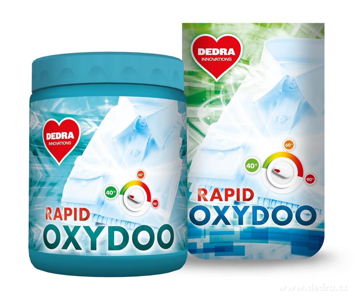 SADA 1+1 | OXYDOO | Univerzální bělidlo & odstraňovač skvrn | RAPID | 1 kg + 700g + DÓZA ZDARMA