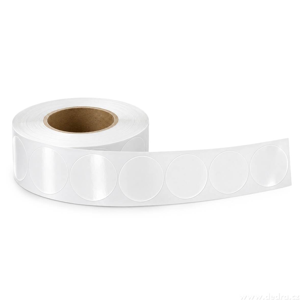 Transparentní lepicí KOLEČKA | 300 ks na roli | Ø 2,5 cm