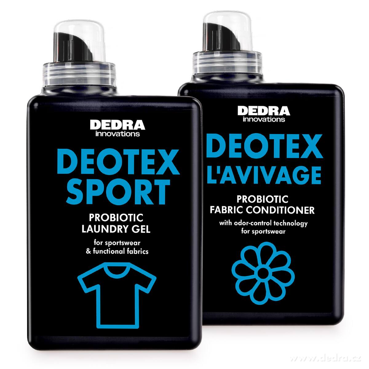 Sada 1+1 | DEOTEX® probiotický prací gel na sportovní & funkční oblečení + probiotický kondicionér na prádlo | 1050 + 1000 ml