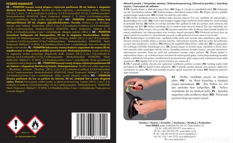 Etykieta produktu FC0890