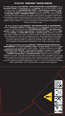 Etiketa k výrobku FC33422W