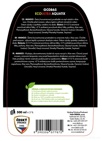 Etykieta produktu GC0865