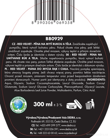 Etiketa k výrobku CP11691