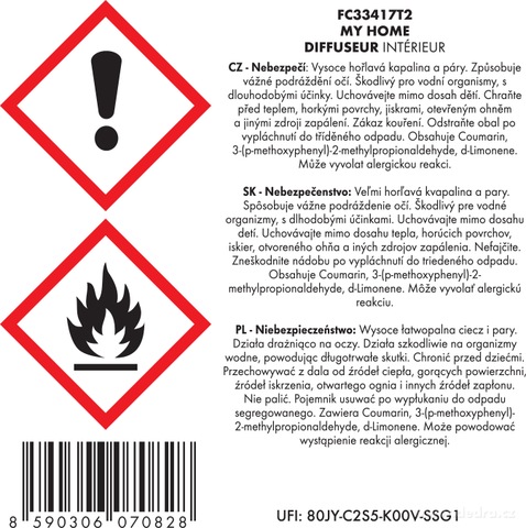 Etiketa k výrobku FC33417T2