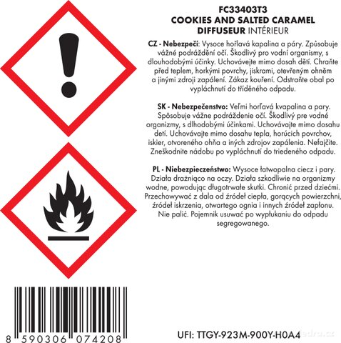 Etiketa k výrobku FC33403T3