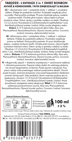 Etiketa k výrobku CP0215