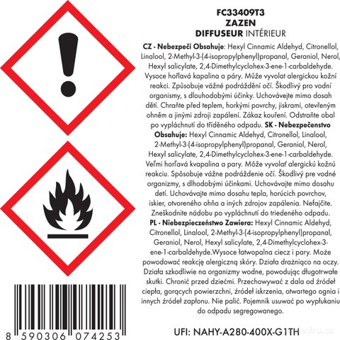 Etykieta produktu FC33409T3