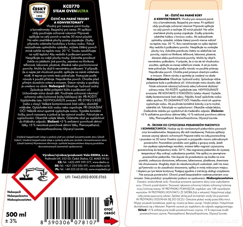 Etykieta produktu KC0770