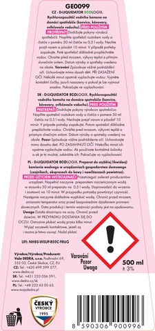 Etiketa k výrobku GE0099C Etiketa k výrobku GE0099C