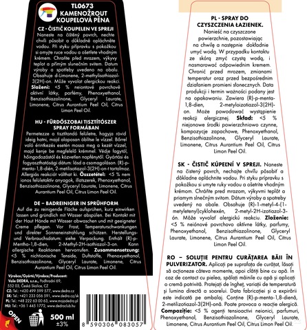Etiketa k výrobku CP8784
