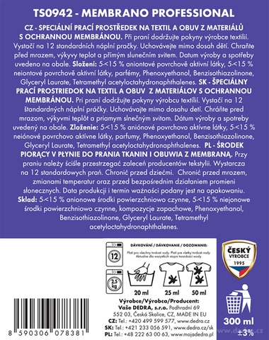 Etiketa k výrobku TS0942