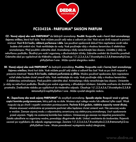 Etiketa k výrobku FC33422A