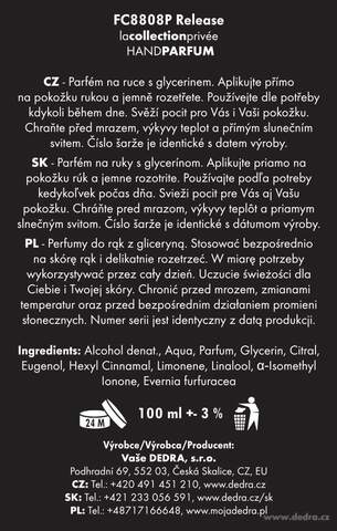 Etiketa k výrobku FC8808S