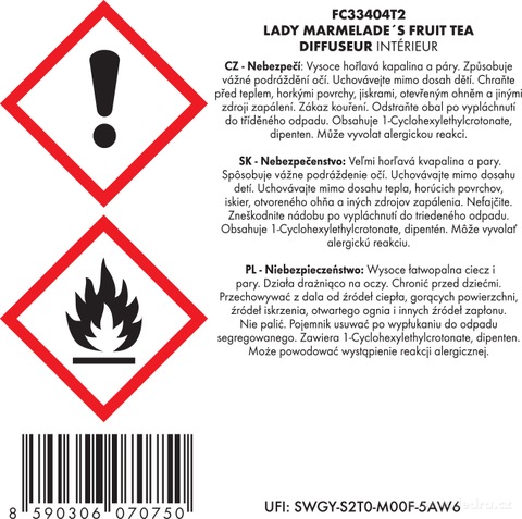 Etiketa k výrobku FC33404T2