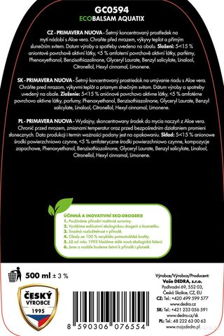 Etiketa k výrobku CP0343