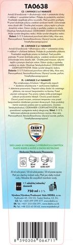 Etiketa k výrobku TA0638