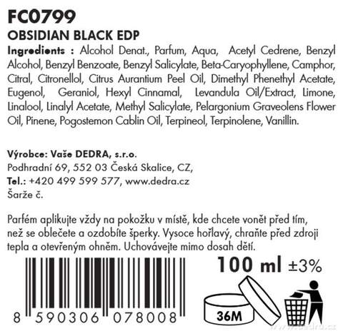 Etiketa k výrobku FC0799X