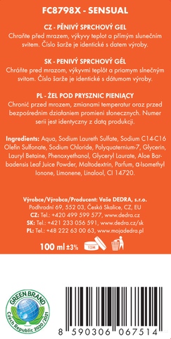 Etiketa k výrobku FC0754 Etiketa k výrobku FC0754