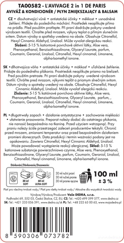 Etiketa k výrobku CP0214