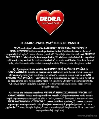 Etiketa k výrobku FC33407X