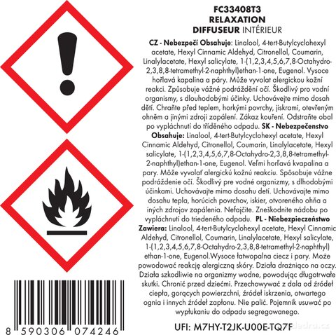 Etykieta produktu FC33408T3