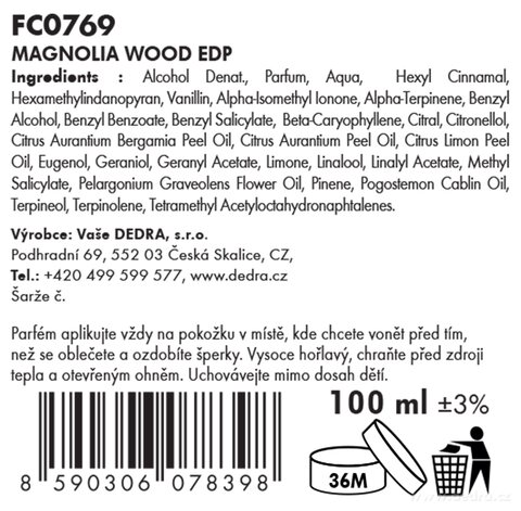 Etykieta produktu FC0769