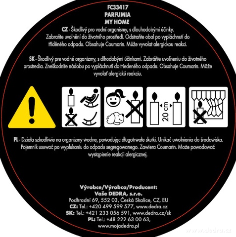 Etiketa k výrobku FC33417