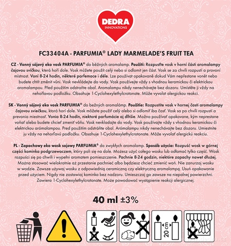 Etiketa k výrobku FC33404A