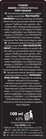 Etykieta produktu FC33432E