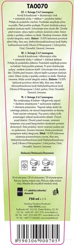 Etiketa k výrobku TA0070S