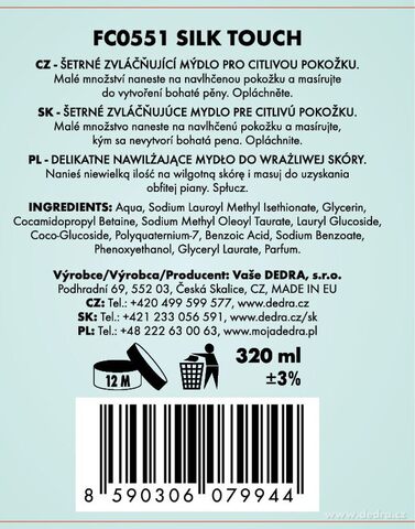 Etiketa k výrobku FC0870
