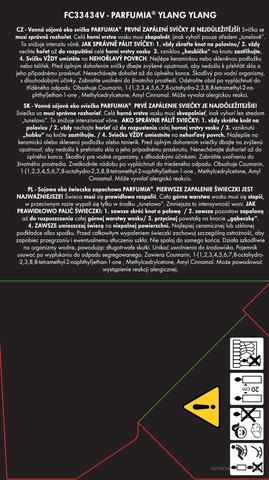 Etykieta produktu FC33434V