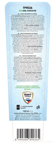 Etiketa k výrobku TF9036X