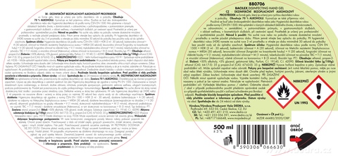 Etiketa k výrobku BB0706SP Etiketa k výrobku BB0706SP