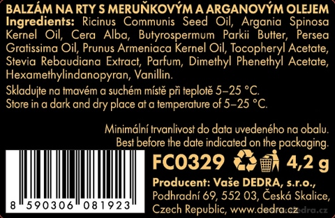 Etiketa k výrobku FC0329