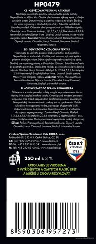 Etiketa k výrobku CP11721