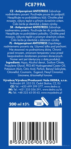 Etiketa k výrobku FC8799A