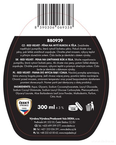 Etykieta produktu BB0929